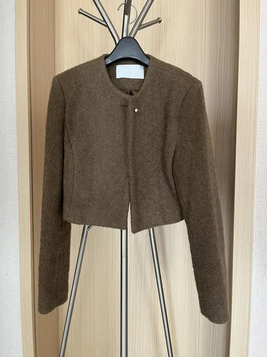 아르카익 crop tweed jacket